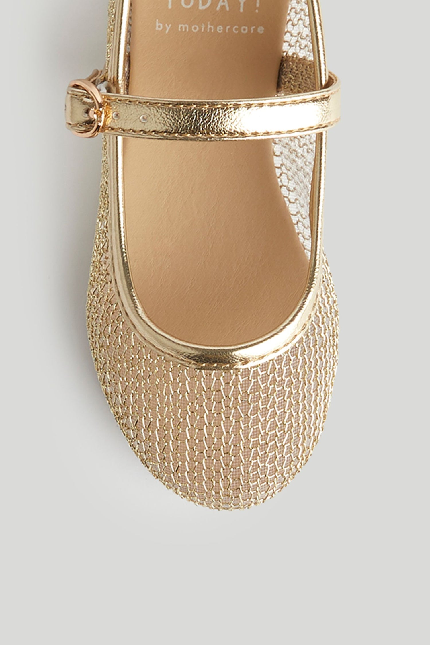 Gold Ballerina Shoes
