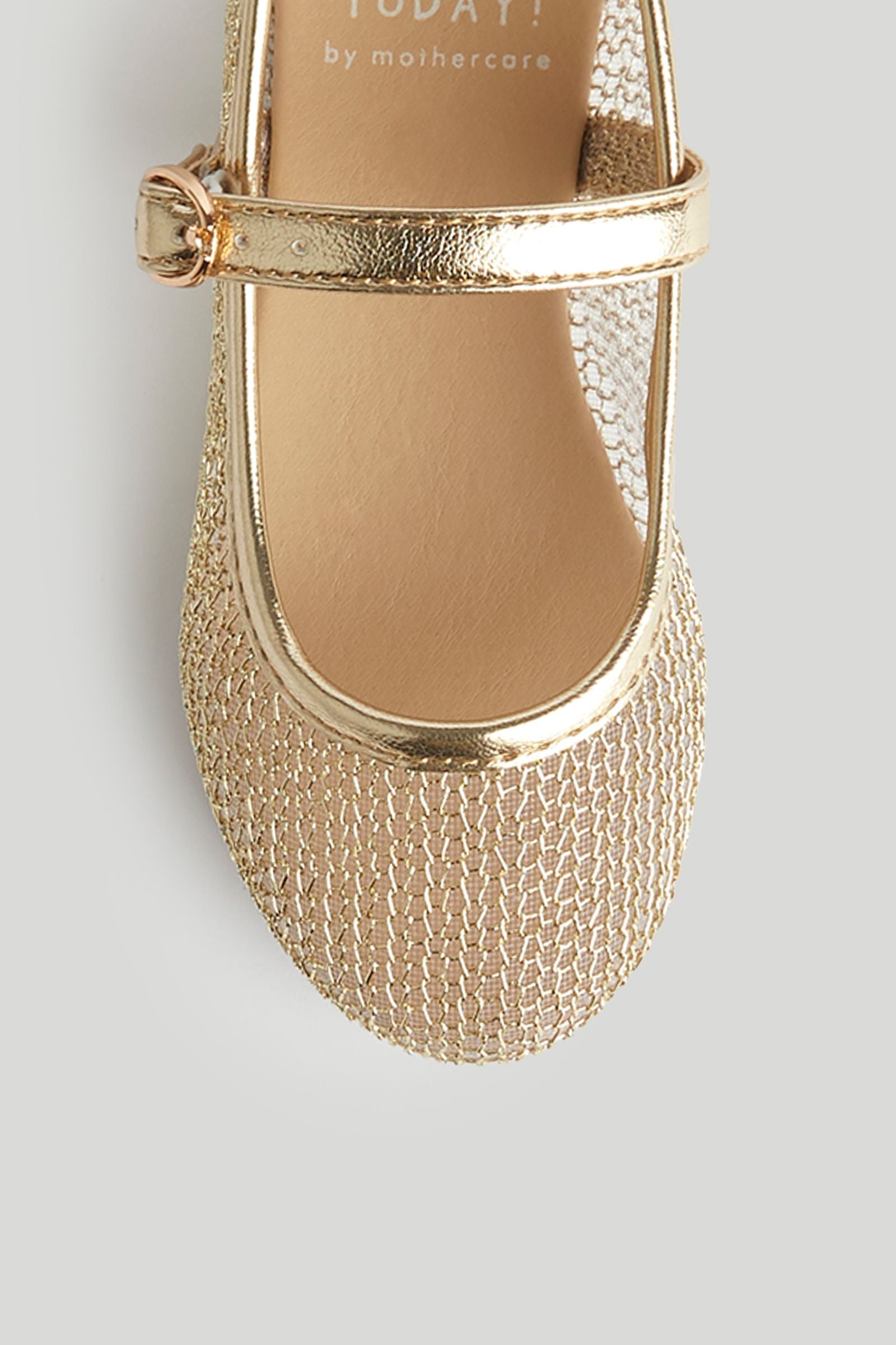 Gold Ballerina Shoes