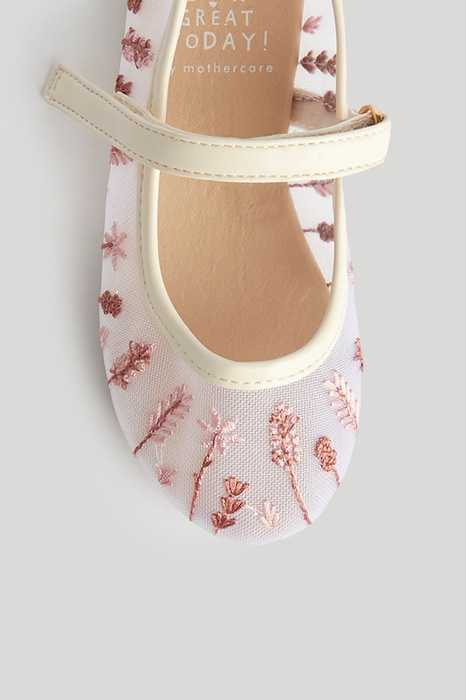 Floral Mesh Ballerina Shoes