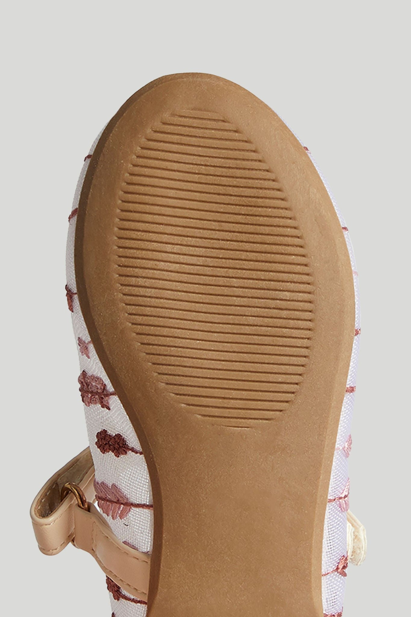 Floral Mesh Ballerina Shoes
