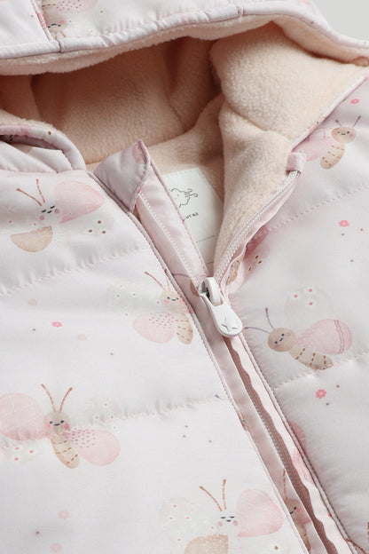 Pink Butterfly Snowsuit