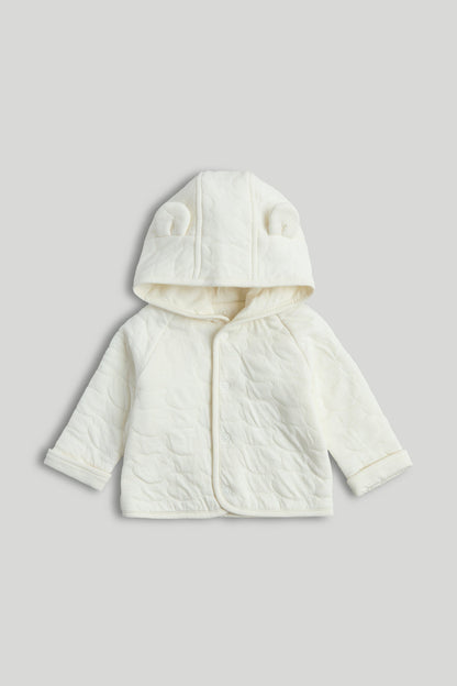 Cream Quilted Jacket - Beige / 12-18 Months