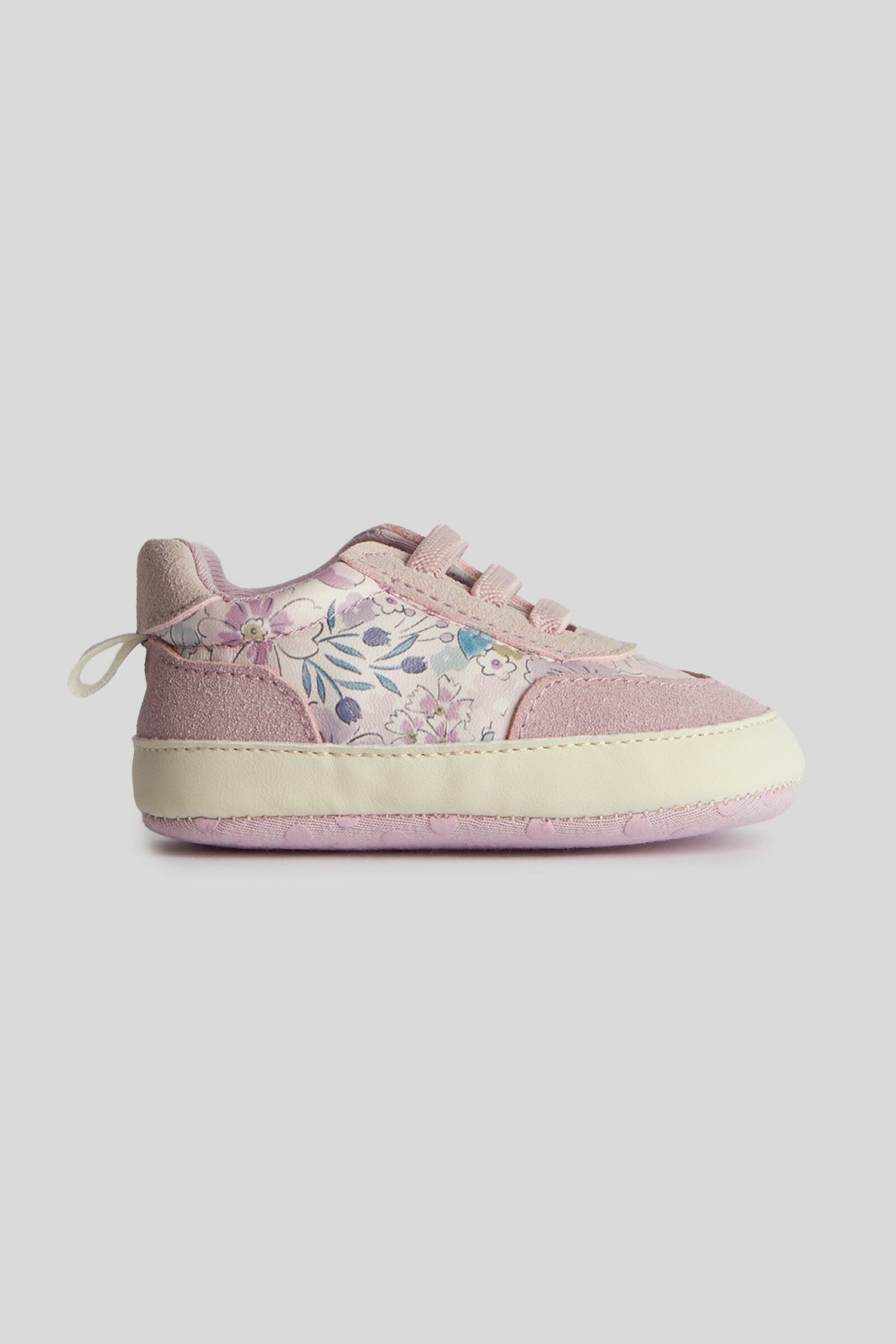 Pink Floral Pram Trainers - Pink / 12-18 Months