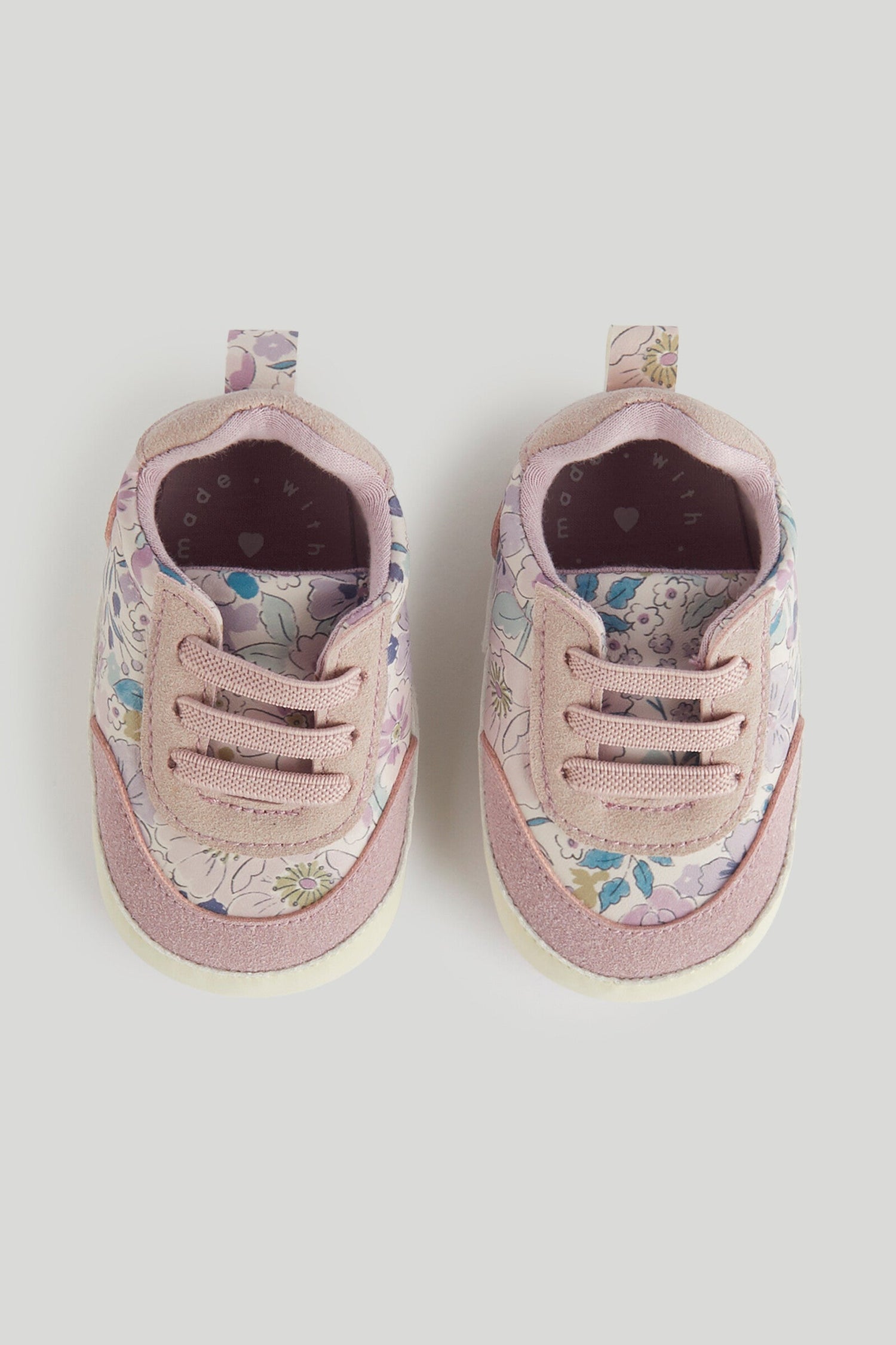 Pink Floral Pram Trainers