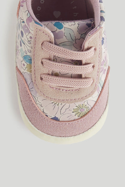 Pink Floral Pram Trainers