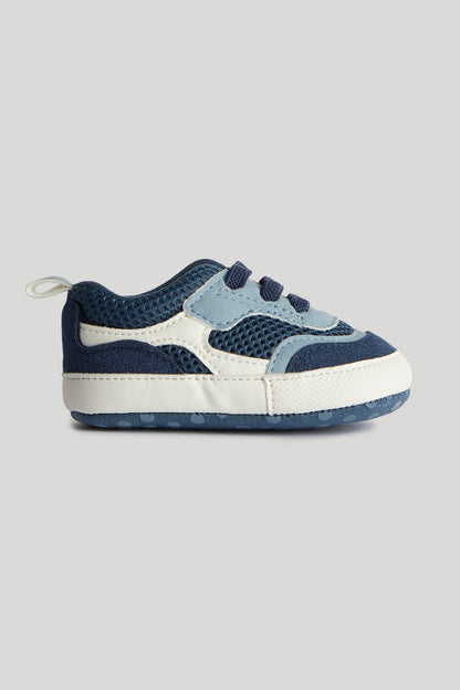 Navy Pram Trainers - Blue / 12-18 Months
