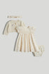 Dress, Cardigan, Knickers and Headband Outfit - Cream / 12-18 Months