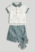 Polo Shirt, Shorts and Socks Outfit - Multicolor / Up to 1 Month