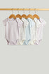 5 Pack Swan Short-Sleeved Bodysuits - Multicolor / Up to 1 Month