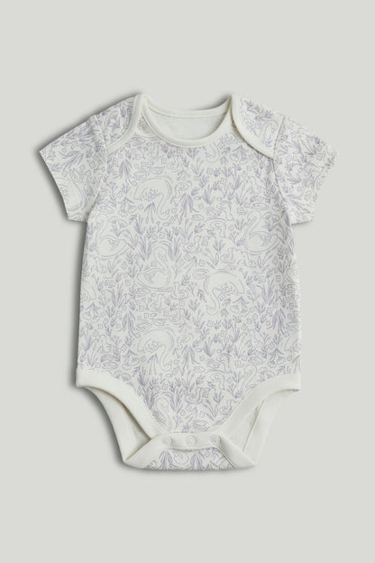 5 Pack Swan Short-Sleeved Bodysuits
