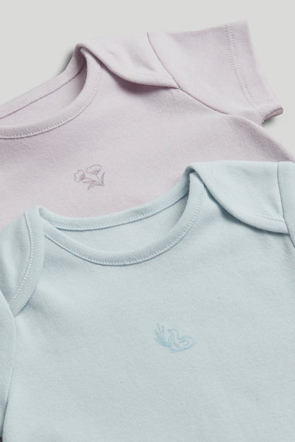 5 Pack Swan Short-Sleeved Bodysuits