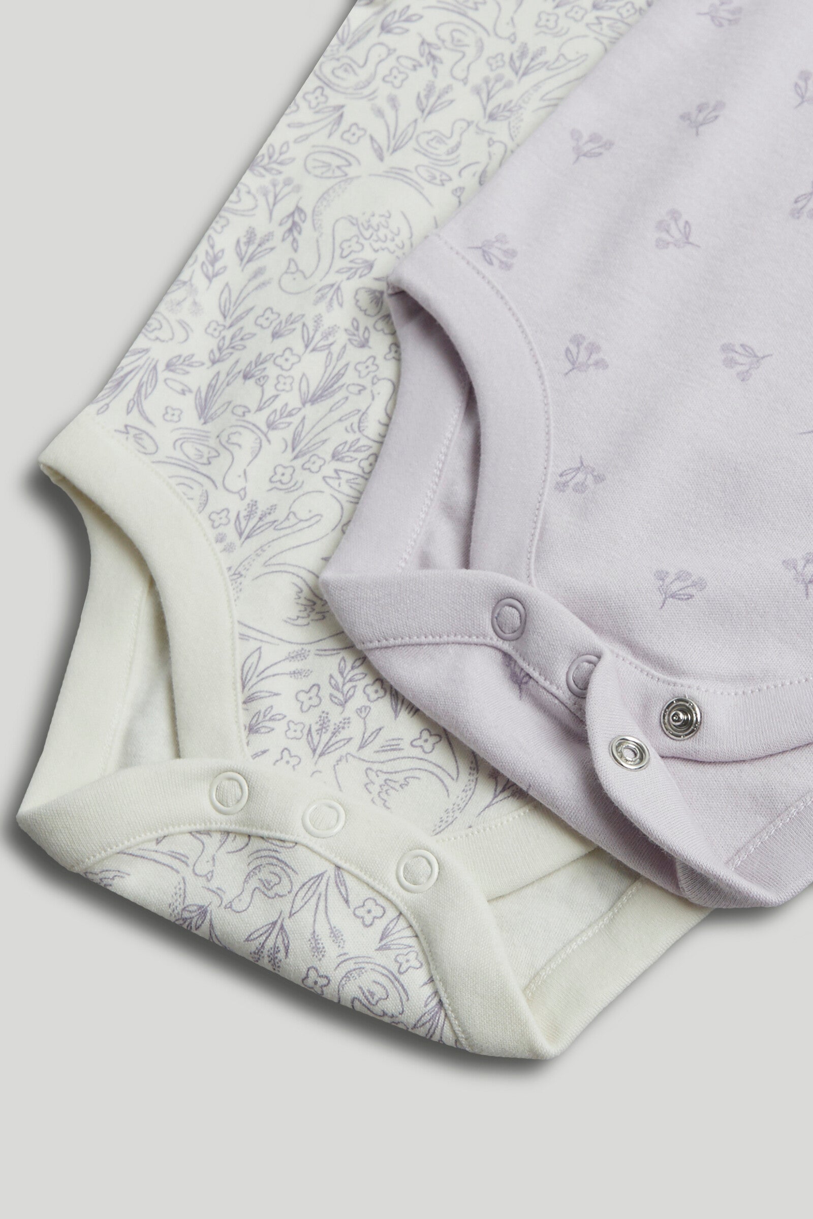 5 Pack Swan Short-Sleeved Bodysuits