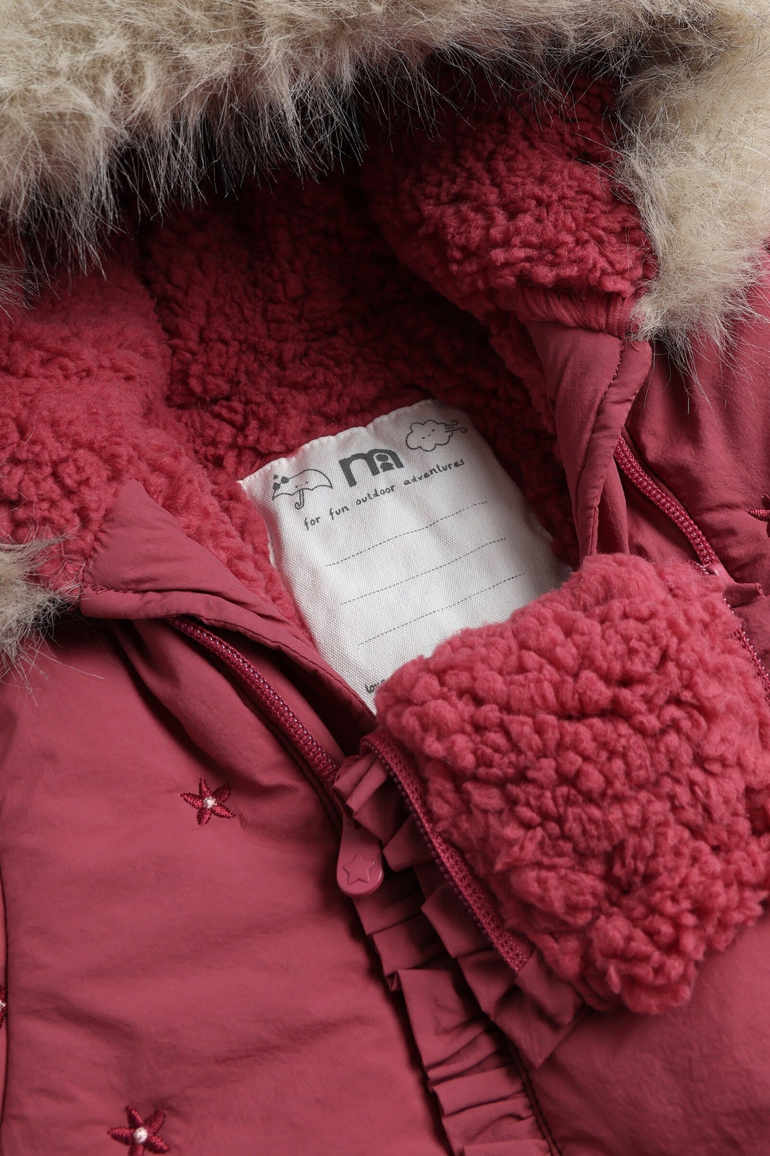 Rose Embroidered Snowsuit
