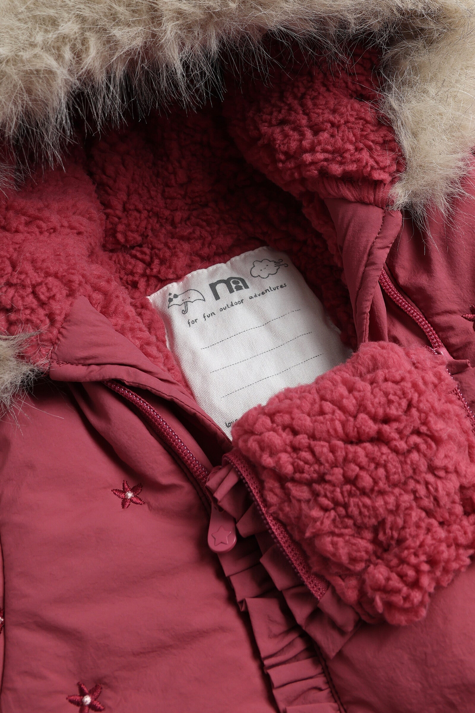 Rose Embroidered Snowsuit
