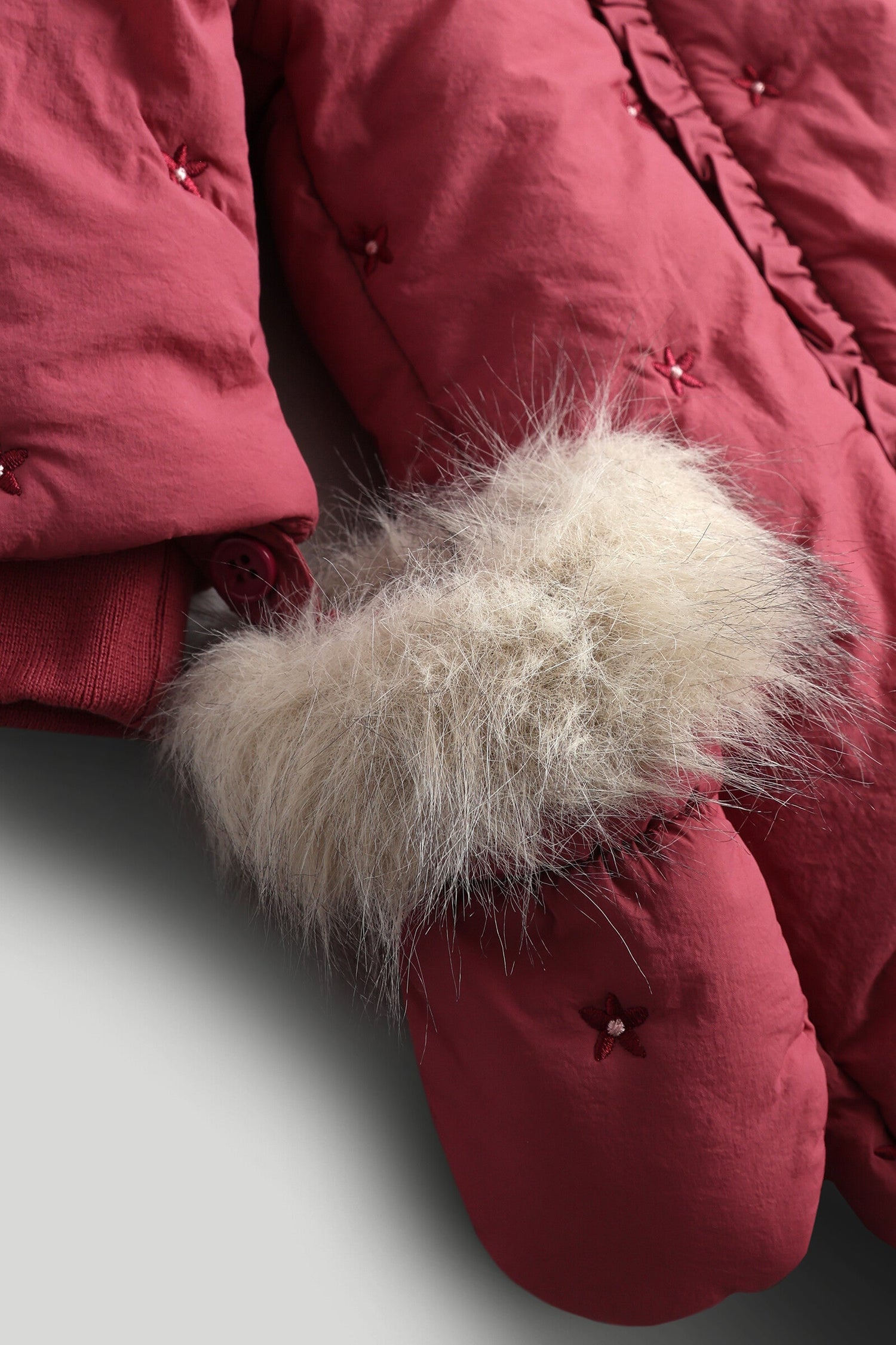 Rose Embroidered Snowsuit