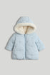 Blue Quilted Coat - Blue / 12-18 Months