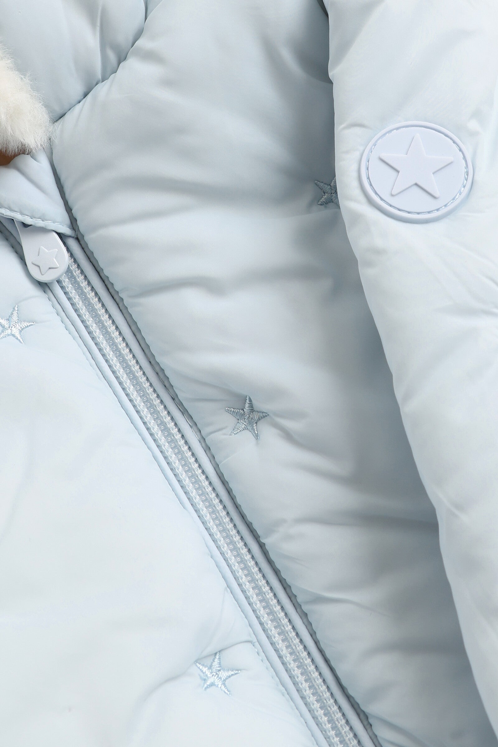 Blue Quilted Coat