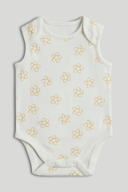 5 Pack Floral Animal Sleeveless Bodysuits