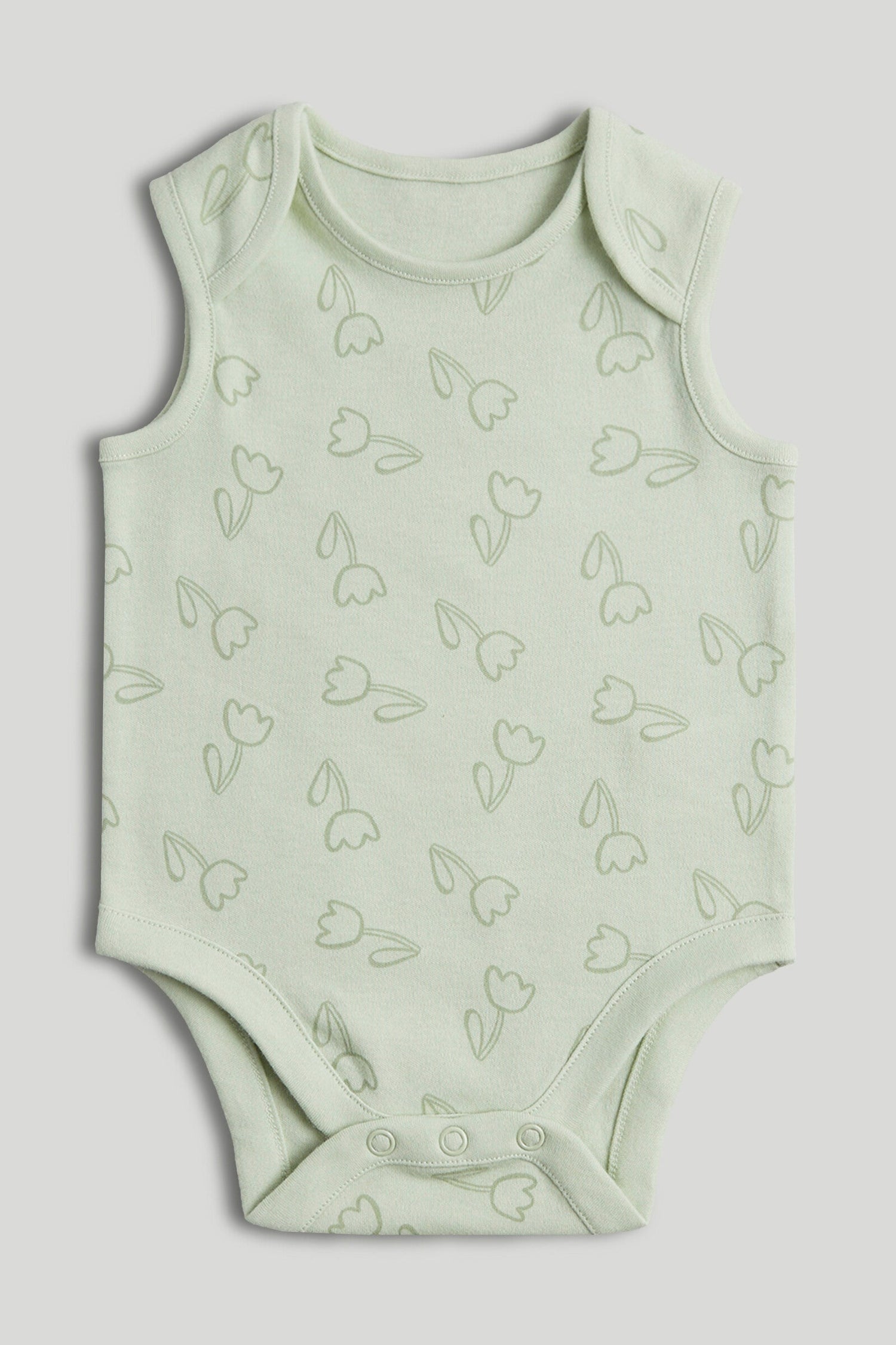 5 Pack Floral Animal Sleeveless Bodysuits