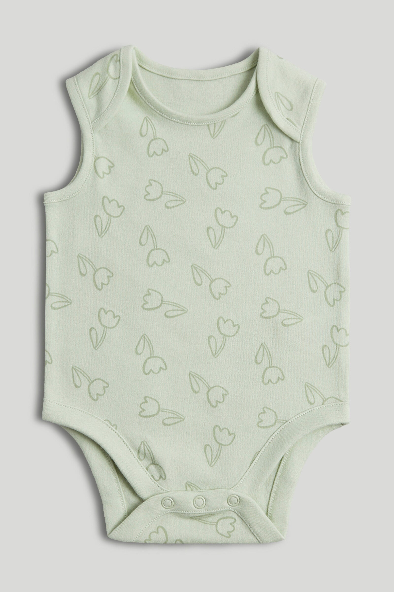 5 Pack Floral Animal Sleeveless Bodysuits