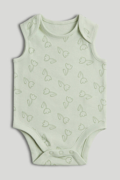 5 Pack Floral Animal Sleeveless Bodysuits