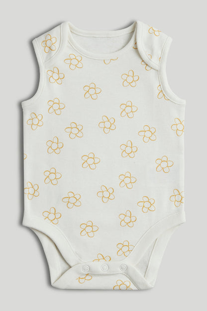 5 Pack Floral Animal Sleeveless Bodysuits