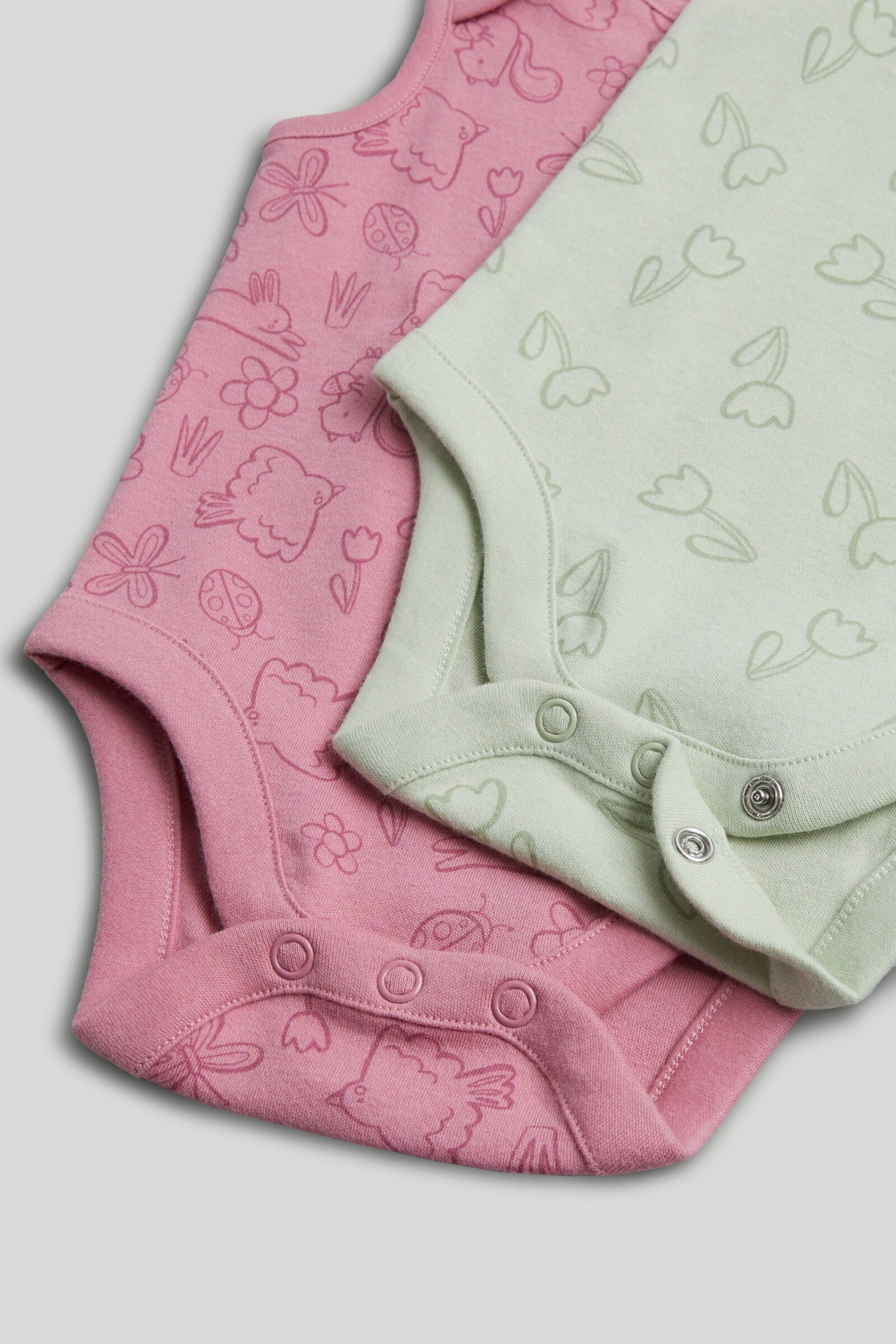 5 Pack Floral Animal Sleeveless Bodysuits