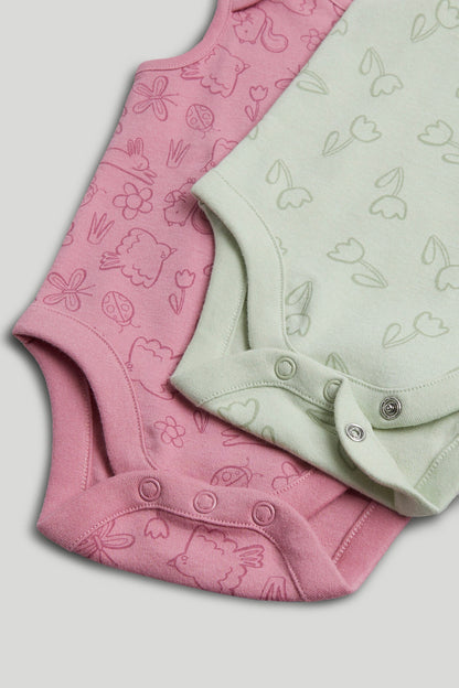 5 Pack Floral Animal Sleeveless Bodysuits