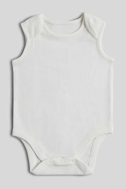 5 Pack Ribbed Sleeveless Bodysuits