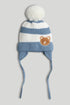 Knitted Trapper Hat - Beige / 6-12 Months