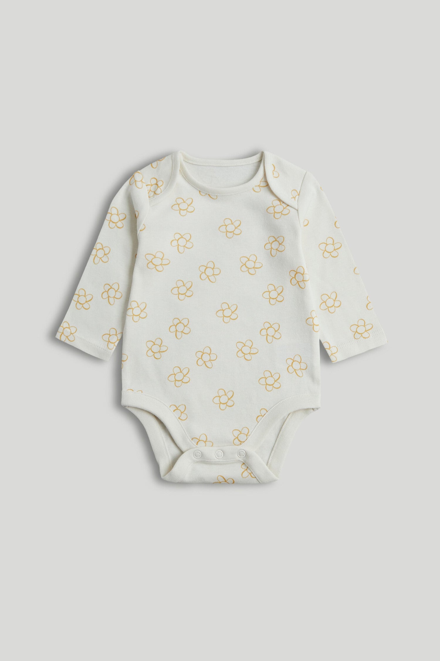 5 Pack Floral Animal Long-Sleeved Bodysuits
