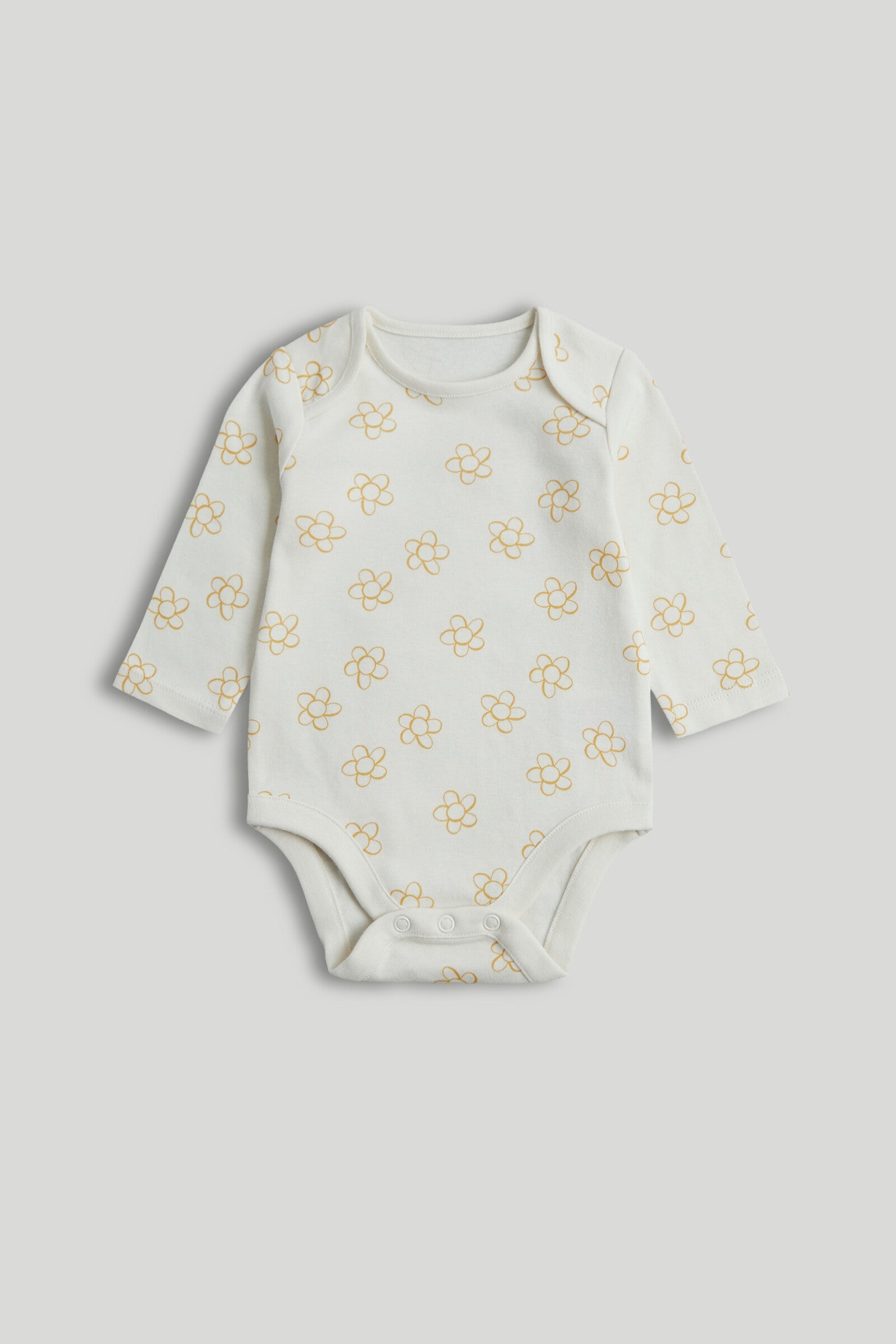 5 Pack Floral Animal Long-Sleeved Bodysuits