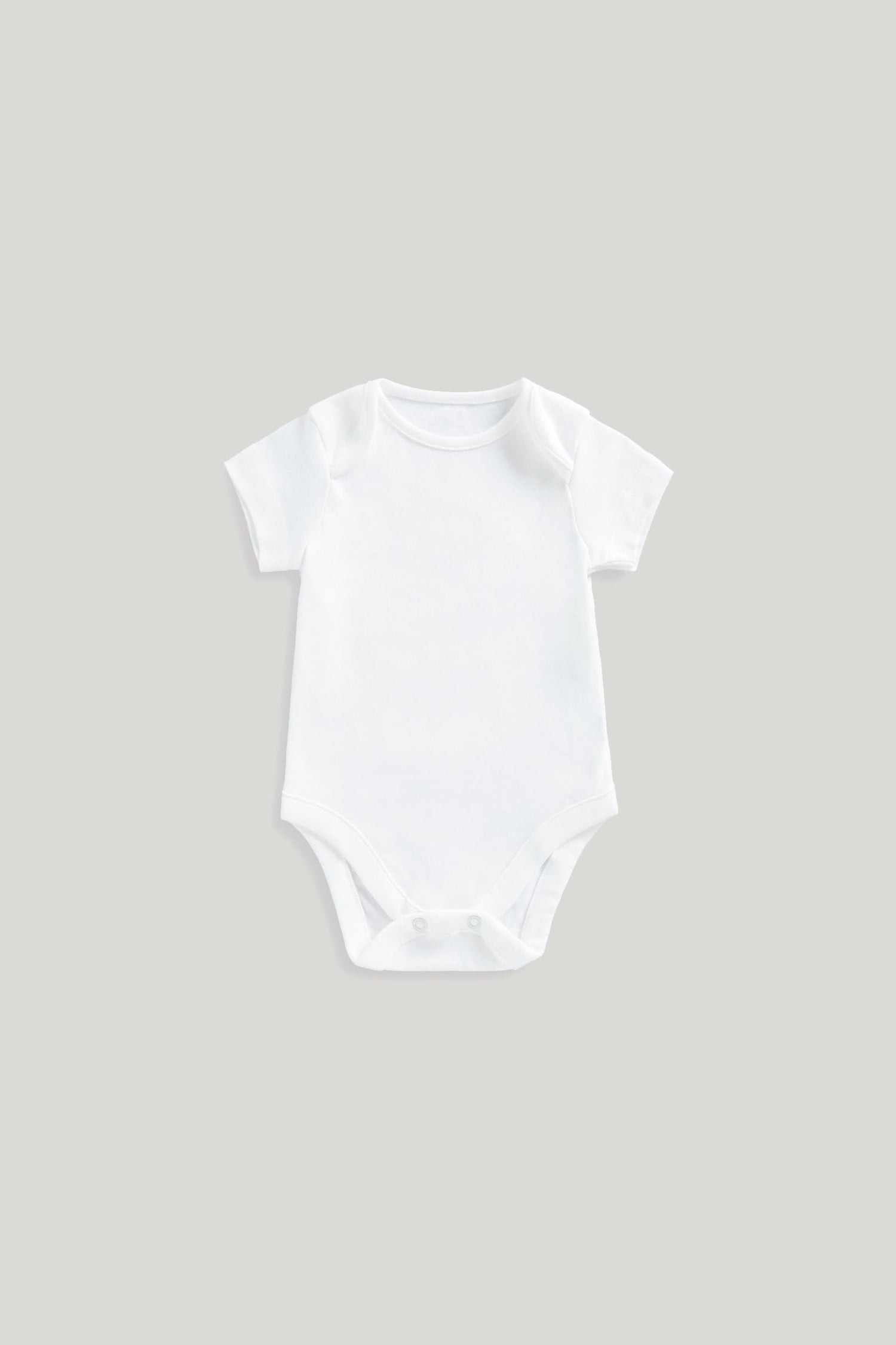 7 Pack White Short-Sleeved Bodysuits