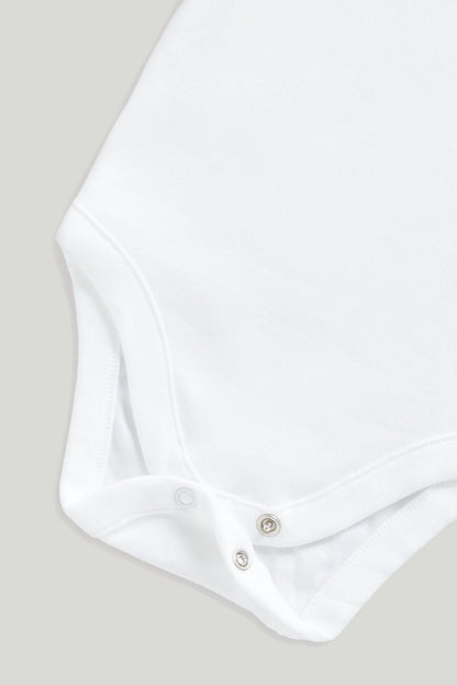 7 Pack White Short-Sleeved Bodysuits