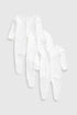 3 Pack White Sleepsuits - White / Up to 1 Month
