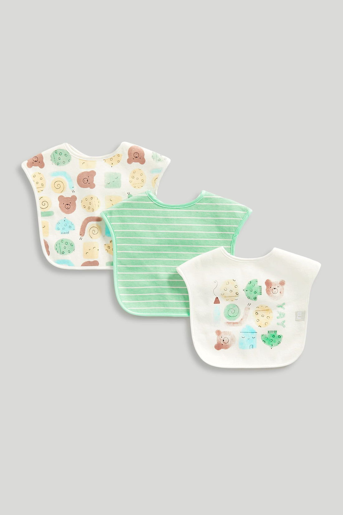 TODDLER BIBS SOFT BEAR DOODLE