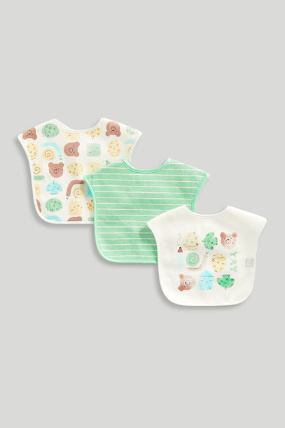 TODDLER BIBS SOFT BEAR DOODLE