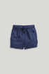 Navy Pull-On Shorts - Navy / 18-24 Months