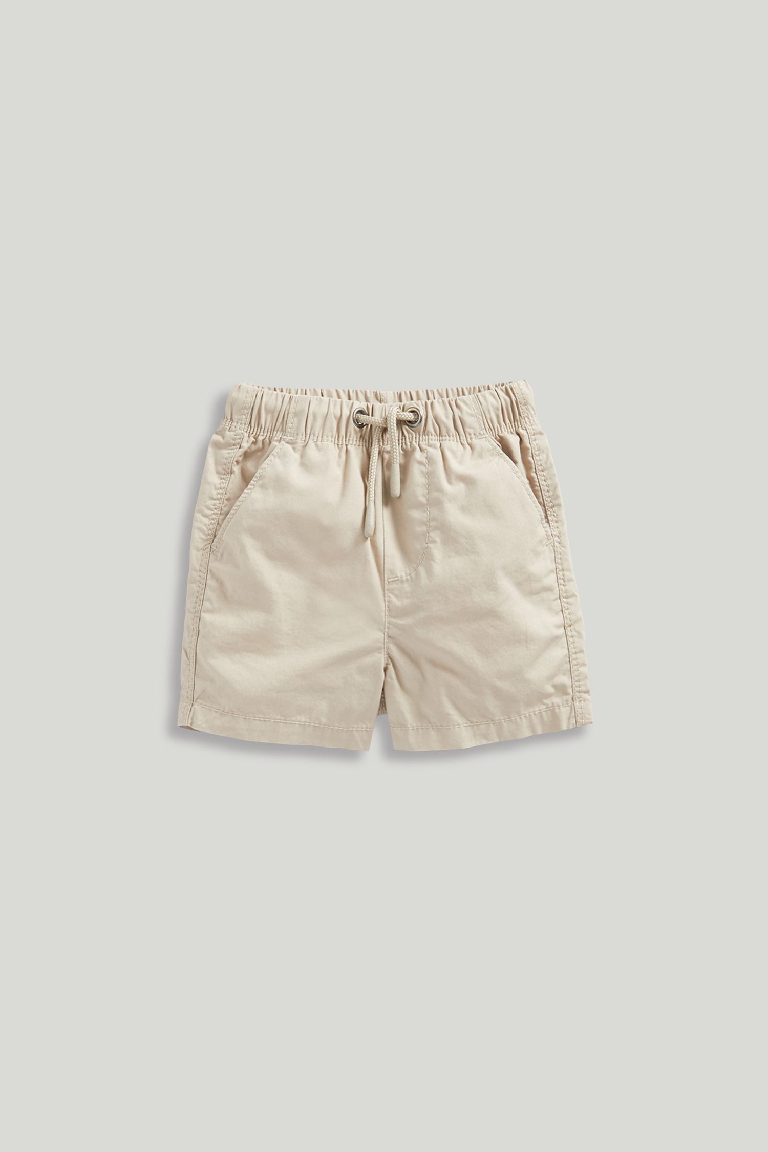 Stone Pull-On Shorts - Beige / 12-18 Months