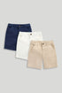 3 Pack Chino Shorts - Multicolor / 9-10 Years