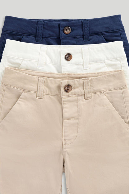 3 Pack Chino Shorts