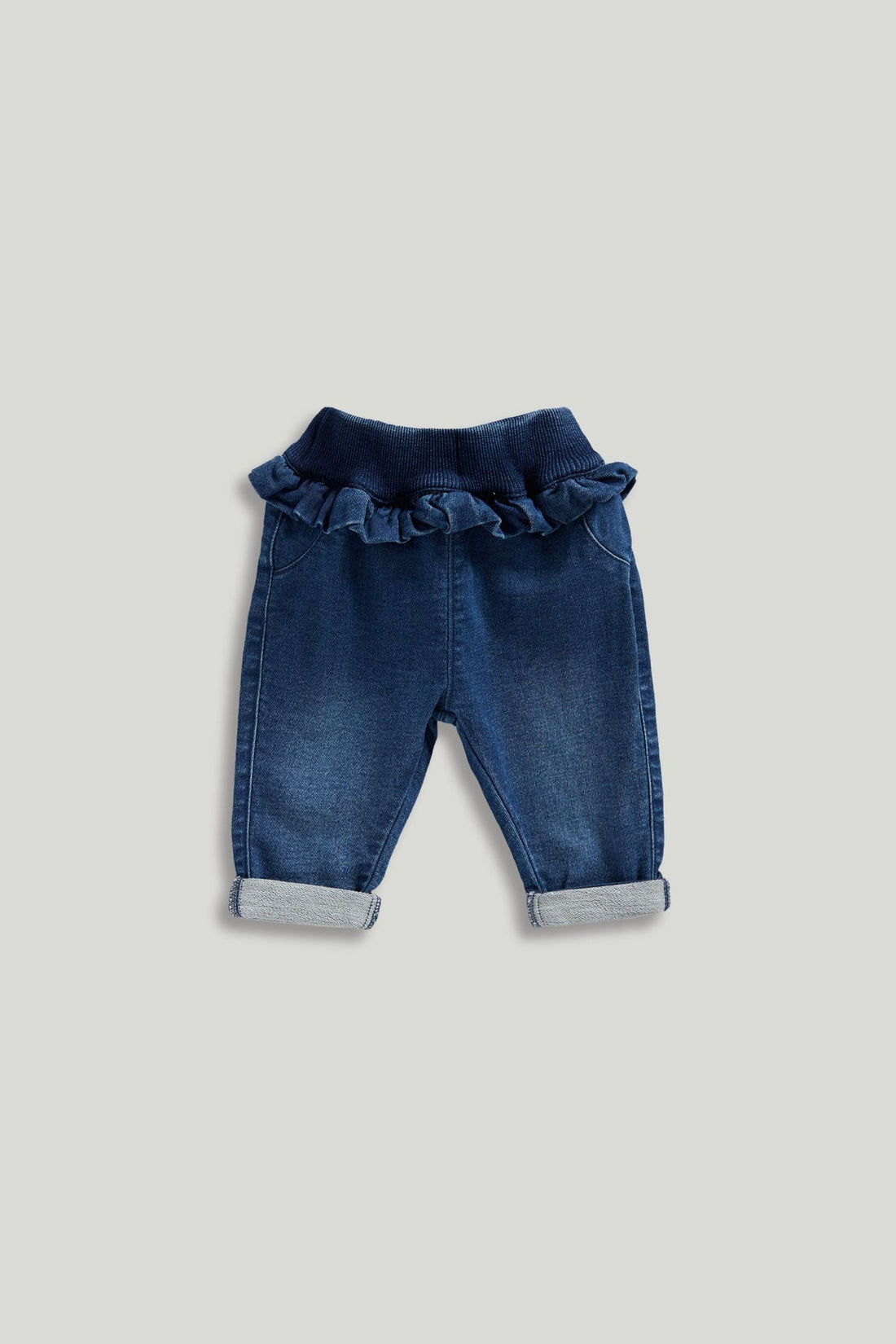 Denim Jogger Jeans, newborn to 3 years - Blue / 12-18 Months