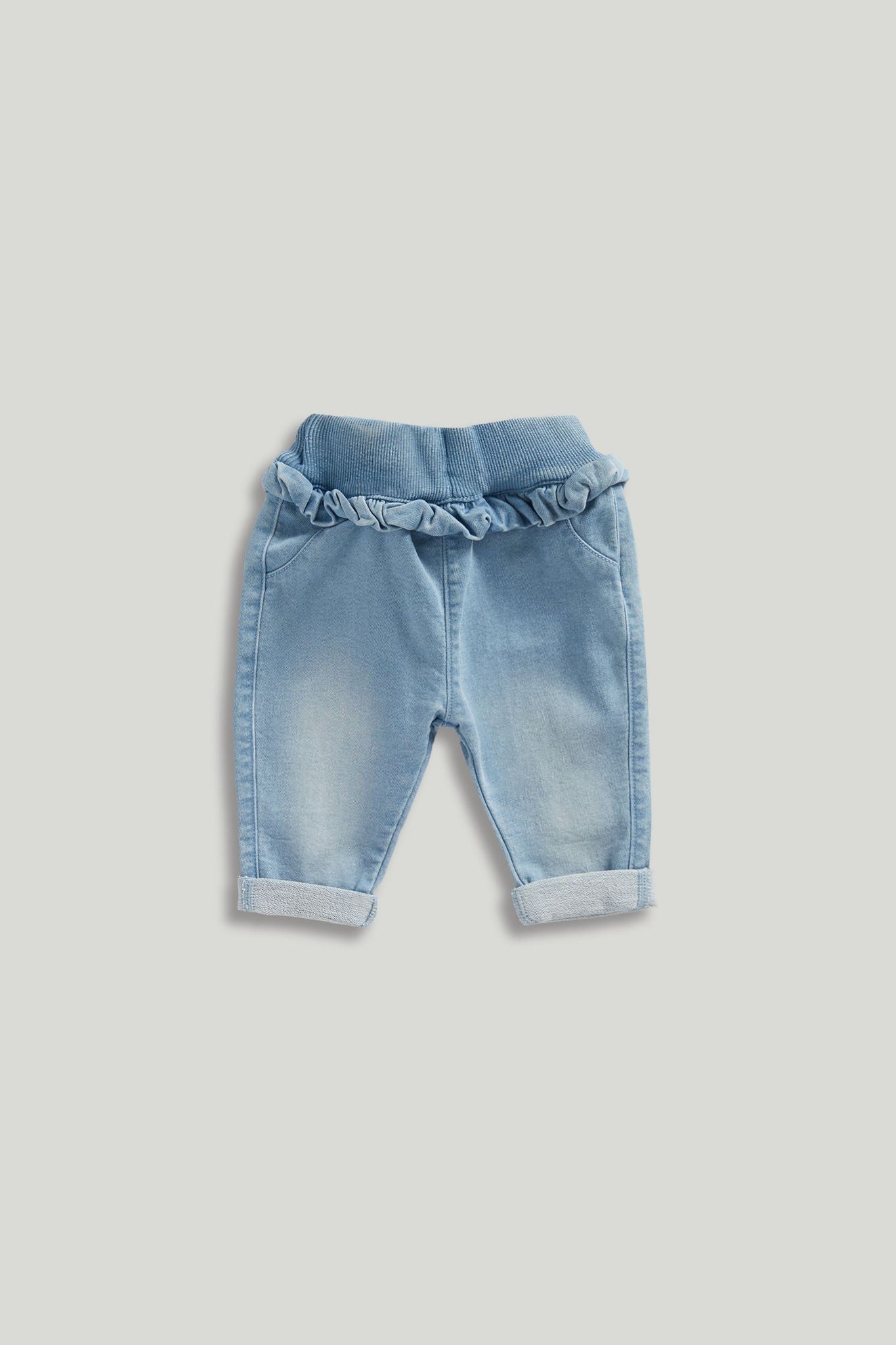 Denim Jogger Jeans, newborn to 3 years - Blue / 12-18 Months