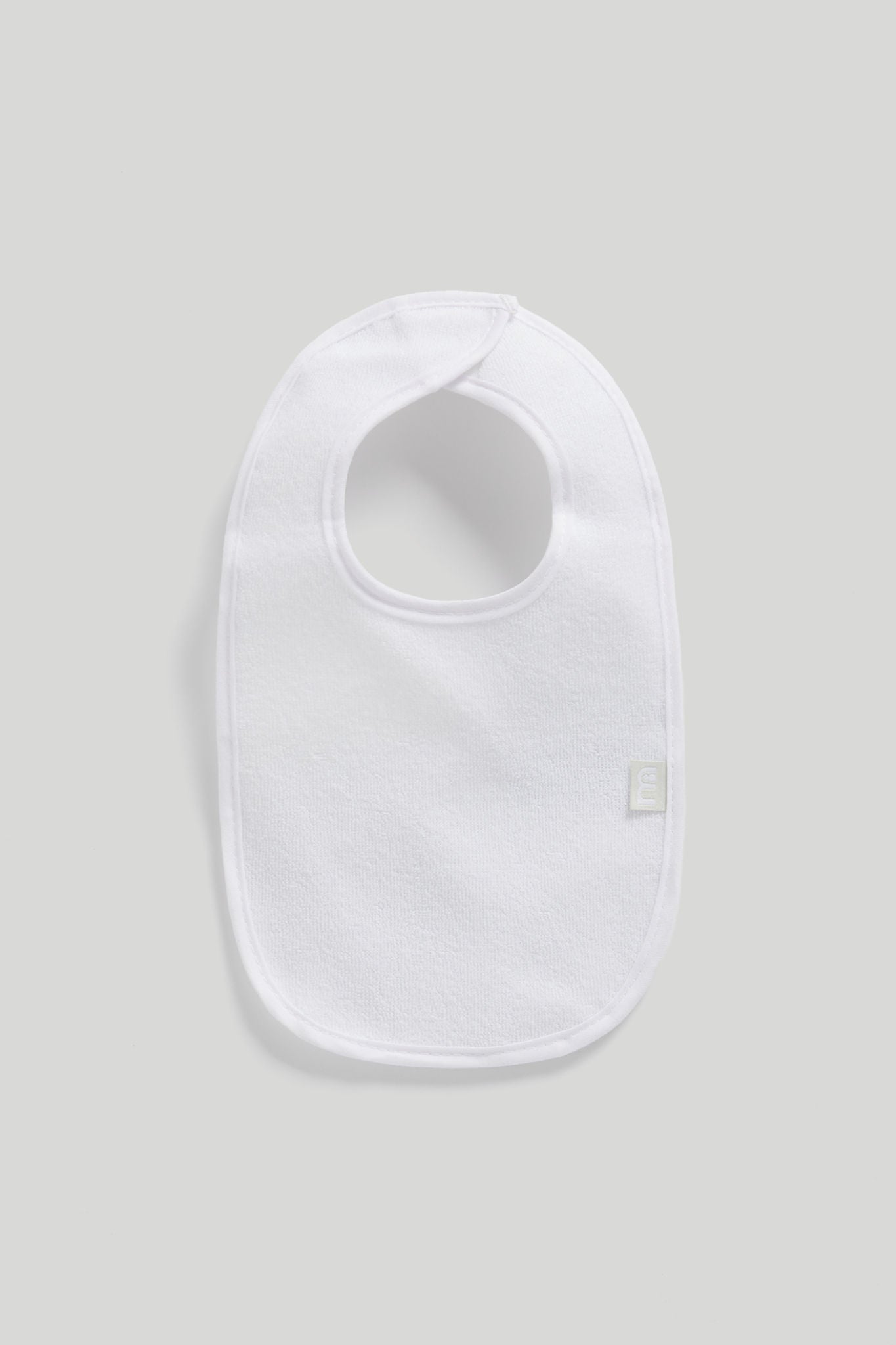 Mothercare White Newborn Terry Bibs - 10 Pack
