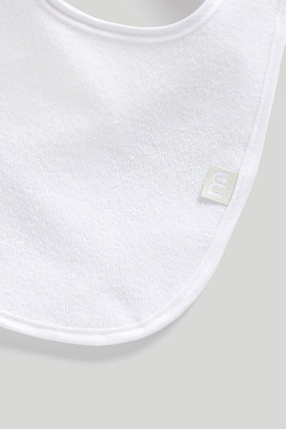 Mothercare White Newborn Terry Bibs - 10 Pack