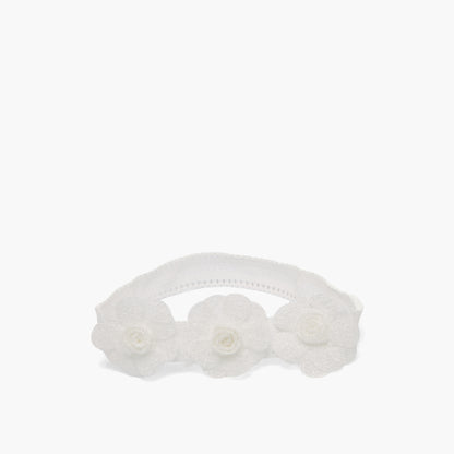 Juniors Floral Applique Mary Jane Shoes with Headband