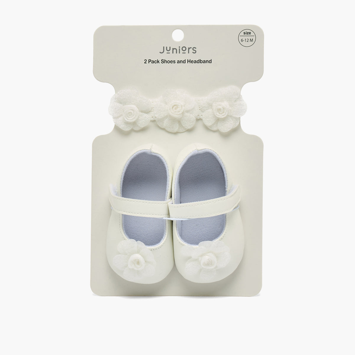 Juniors Floral Applique Mary Jane Shoes with Headband