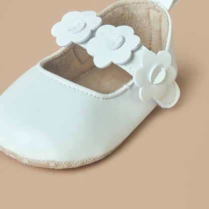 Juniors Flower Applique Booties and Headband Set