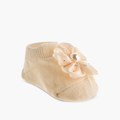 Juniors Booties with Headband, Pearl Embellished