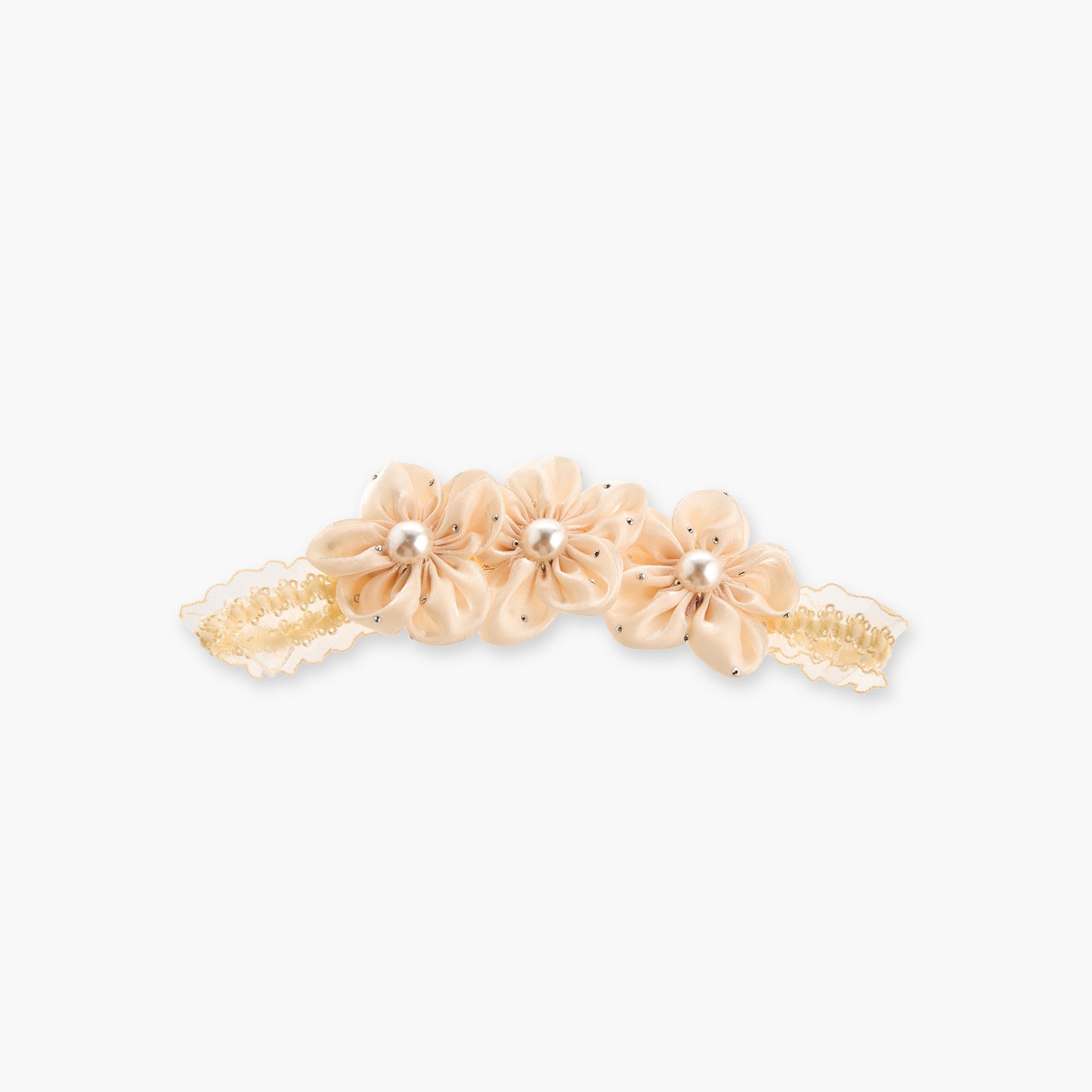 Juniors Booties with Headband, Pearl Embellished